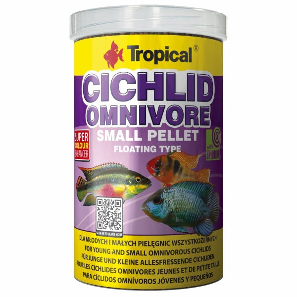 Tropical Cichlid Omnivore Small Pellet