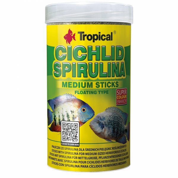 Tropical Cichlid Spirulina Medium Sticks