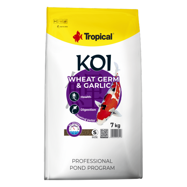 Tropical Koi Wheat Germ&Garlic Pellets 