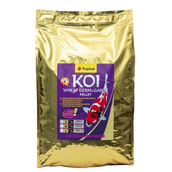 Tropical Koi Wheat Germ&Garlic Pellets 