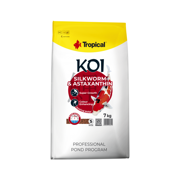 Tropical Koi Silkworm & Astaxantin pellet S