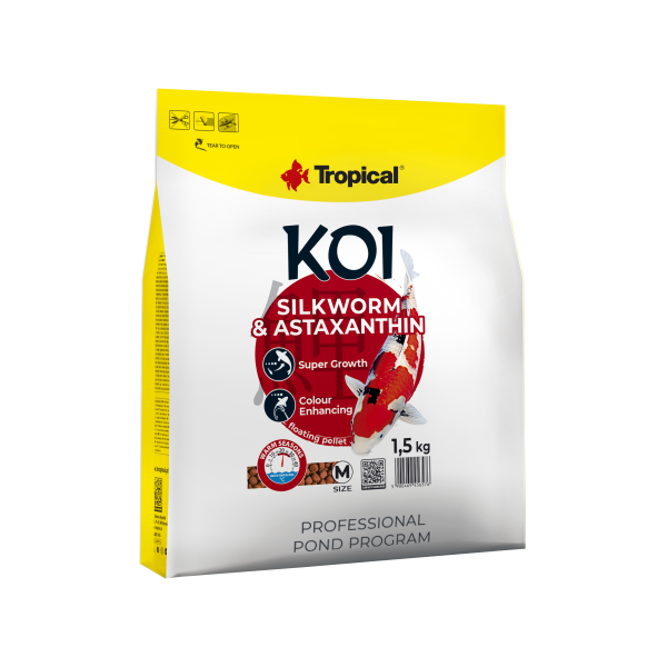 Tropical Koi Silkworm & Astaxantin pellet M