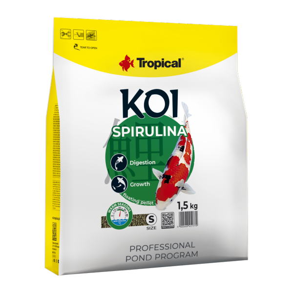 Tropical Koi Spirulina Pellets 