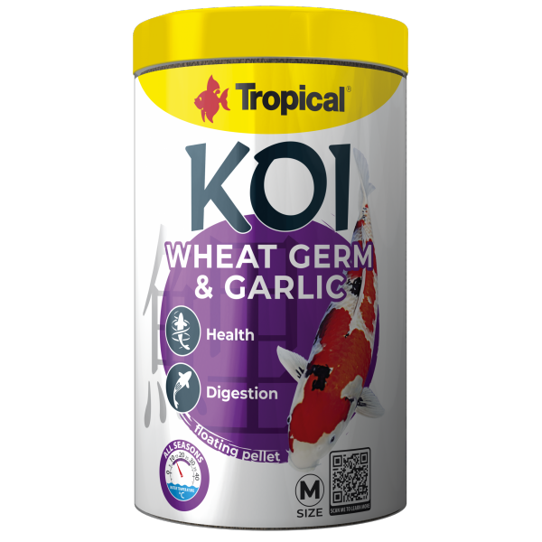 Tropical Koi Wheat Germ&Garlic Pellets 