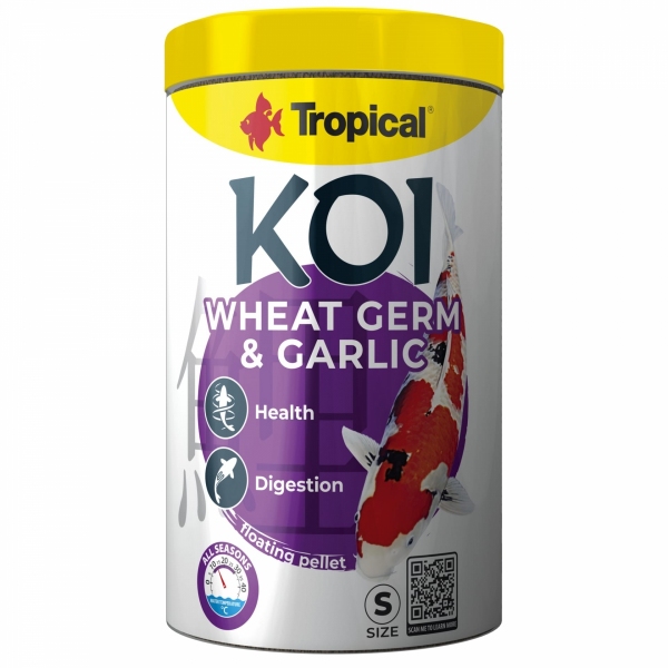 Tropical Koi Wheat Germ&Garlic Pellets 