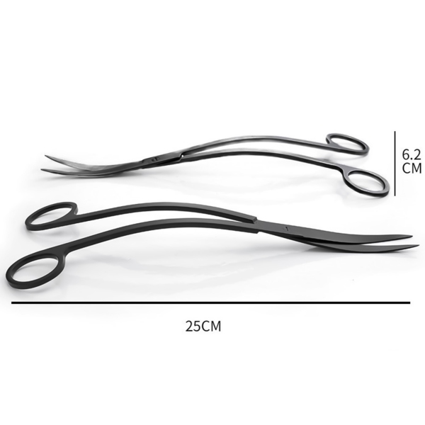 Aquario Double Curved Shears - Black